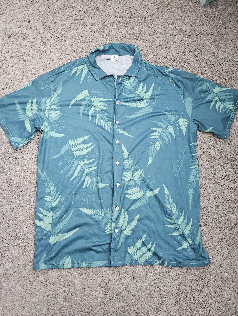 Pulelehua Polo Fern Print, Size L